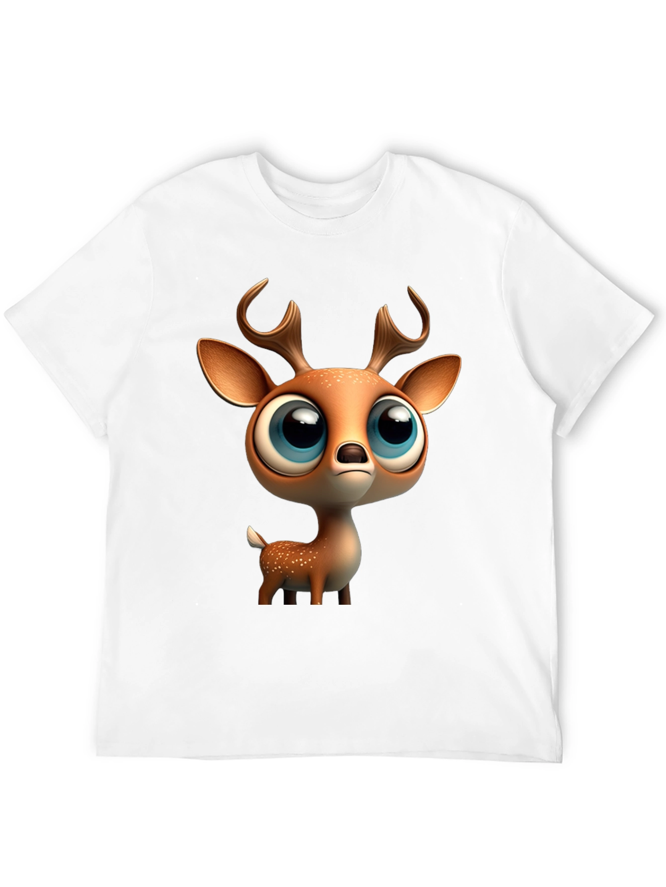 Cute Deer Graphic Tee - Stylish Black T-Shirt