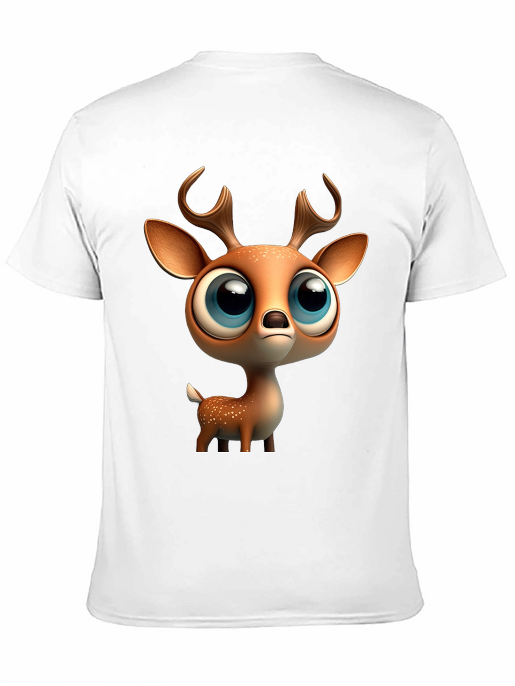 Cute Deer Graphic Tee - Stylish Black T-Shirt