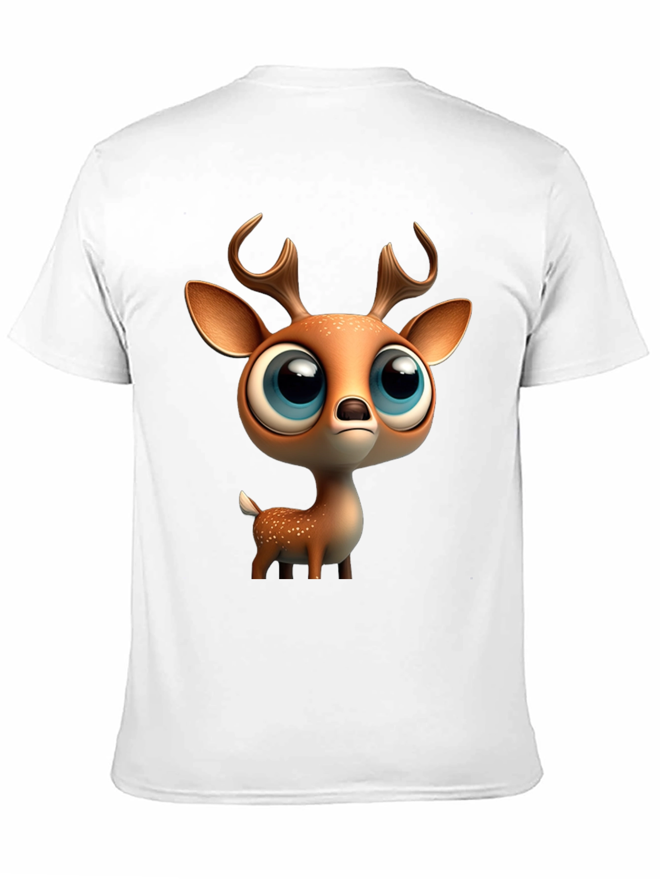 Cute Deer Graphic Tee - Stylish Black T-Shirt