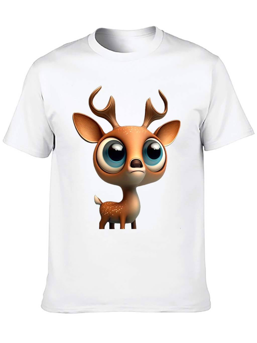 Cute Deer Graphic Tee - Stylish Black T-Shirt