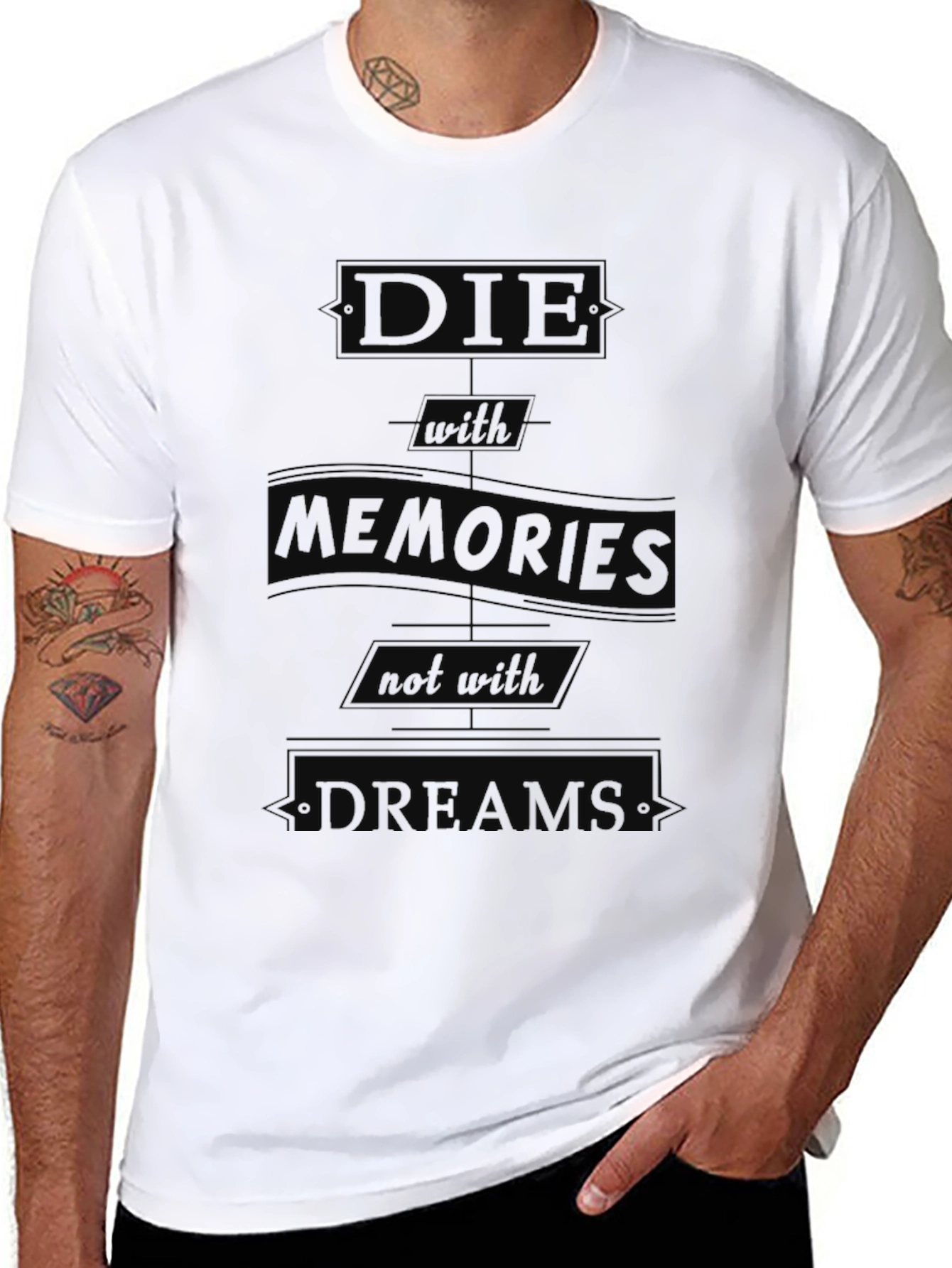 Die With Memories Black Graphic Tee