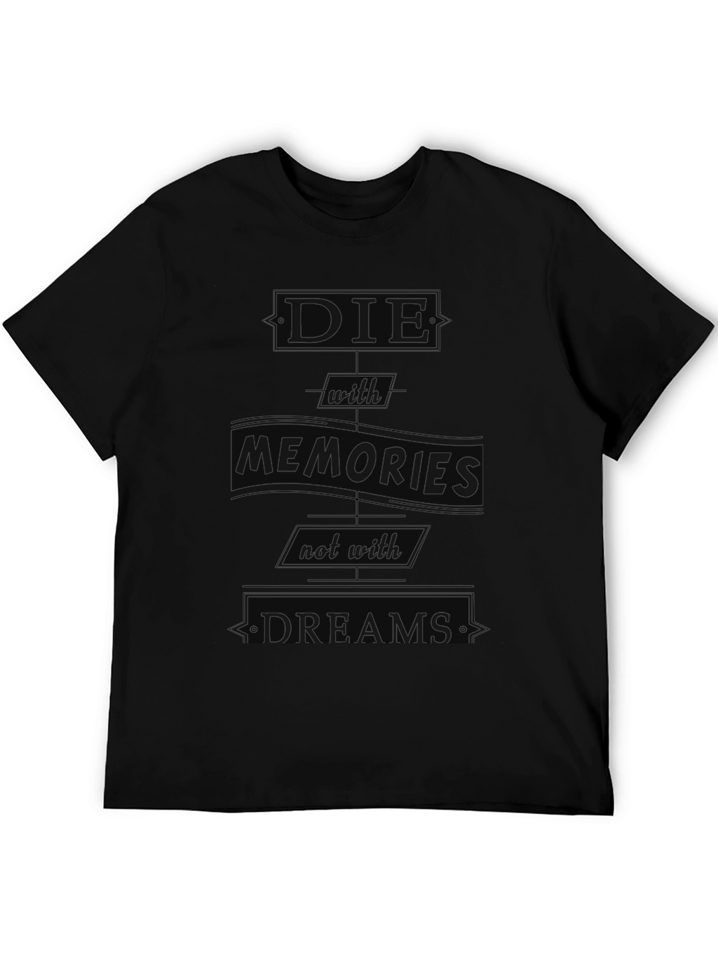 Die With Memories Black Graphic Tee