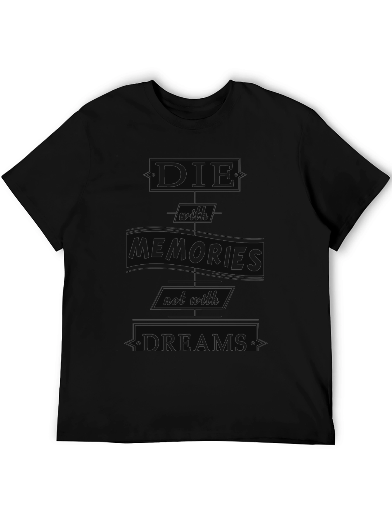 Die With Memories Black Graphic Tee