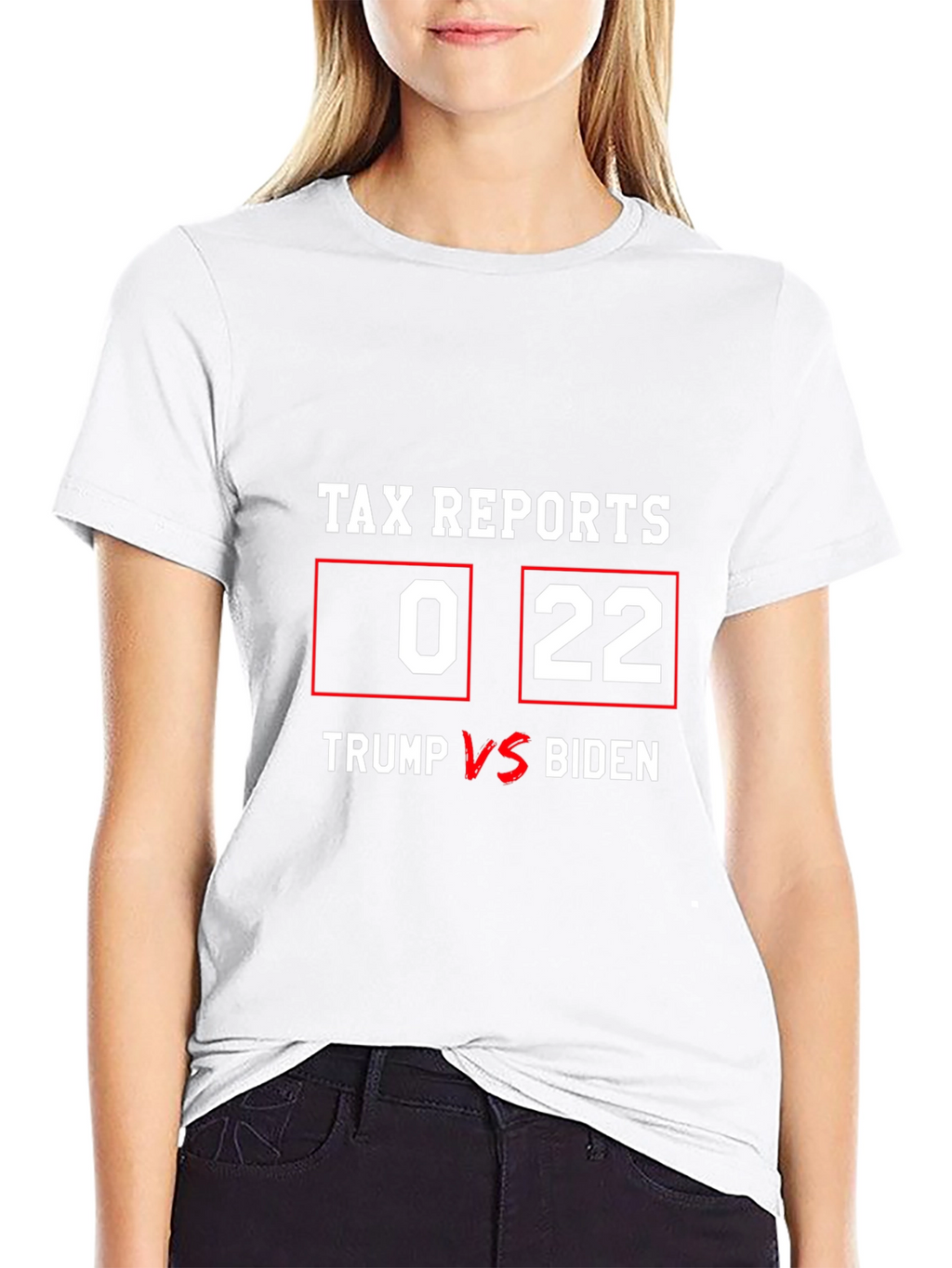 Tax Report Trump vs Biden Graphic T-Shirt