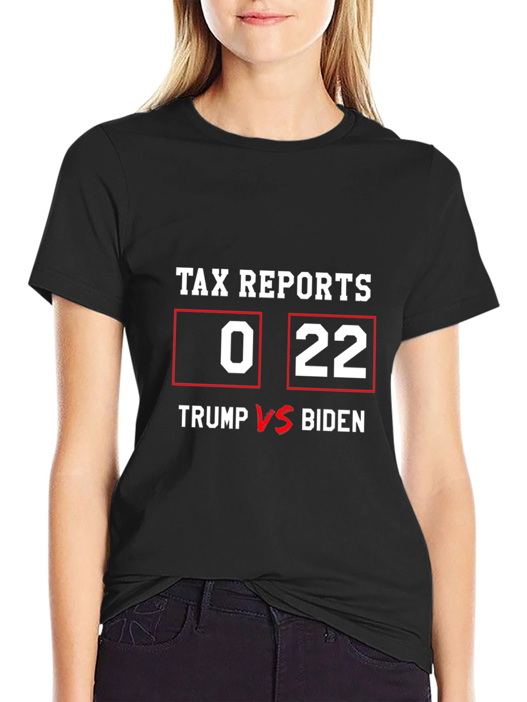 Tax Report Trump vs Biden Graphic T-Shirt