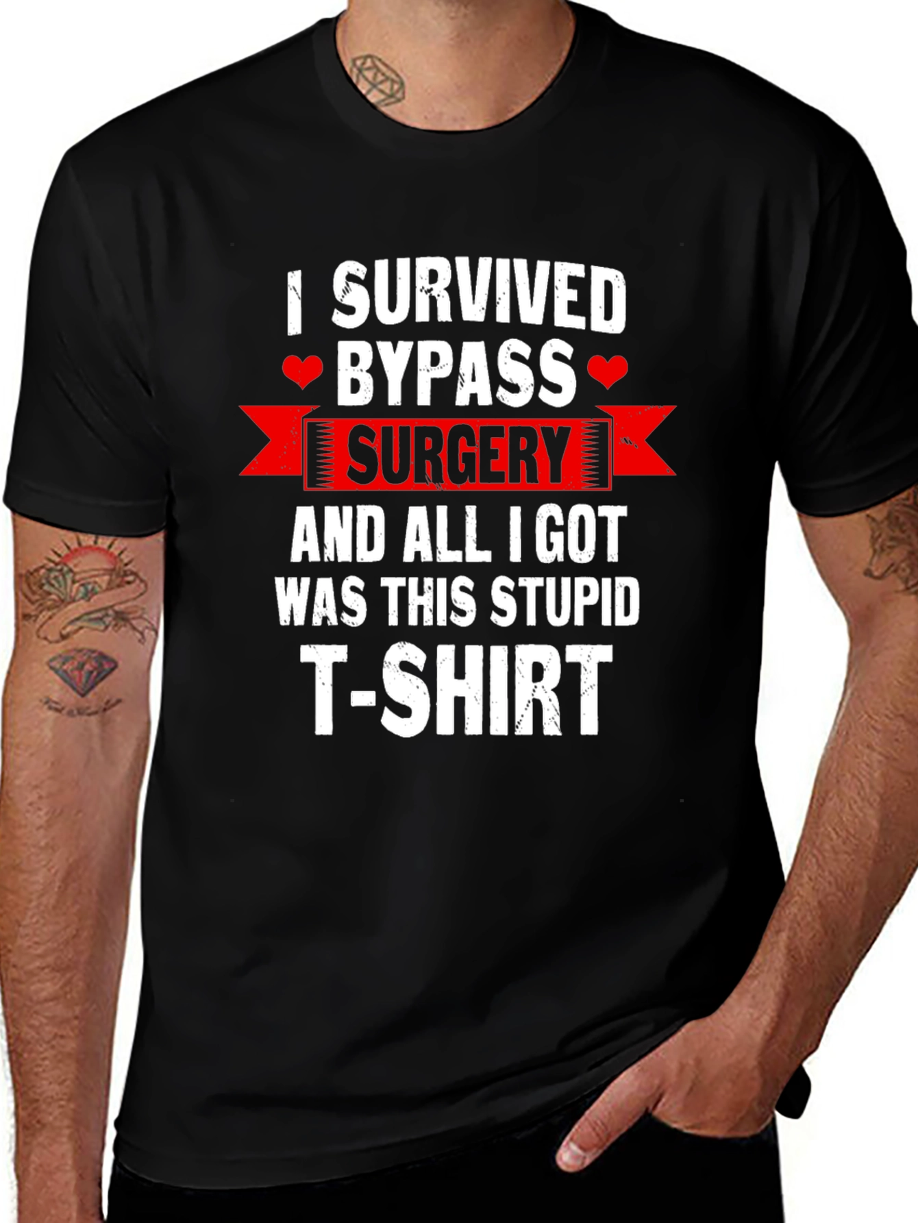I Survived Bypass Surgery Funny T-Shirt