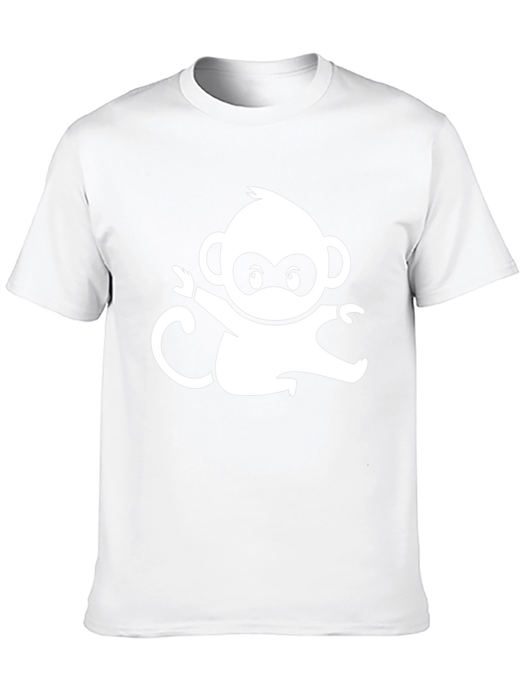 Monkey Graphic Tee - Black Cotton Comfort