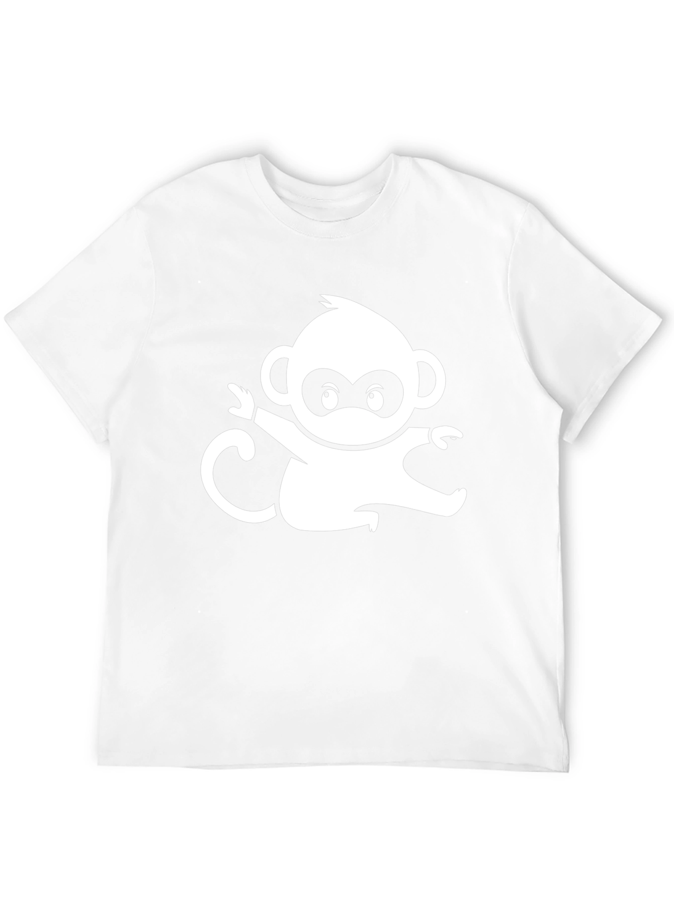 Monkey Graphic Tee - Black Cotton Comfort