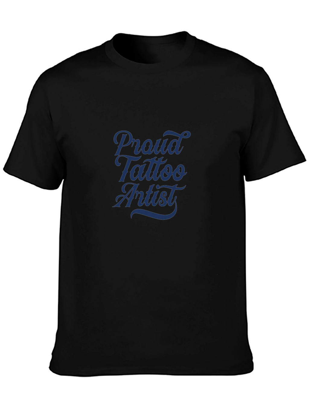 Proud Tattoo Artist Tee - Black Cotton Blend
