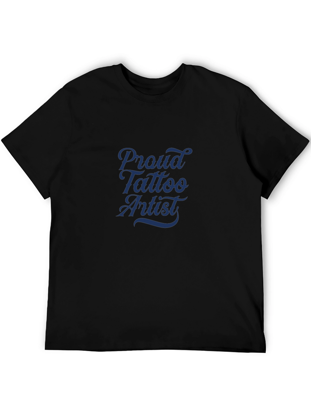 Proud Tattoo Artist Tee - Black Cotton Blend