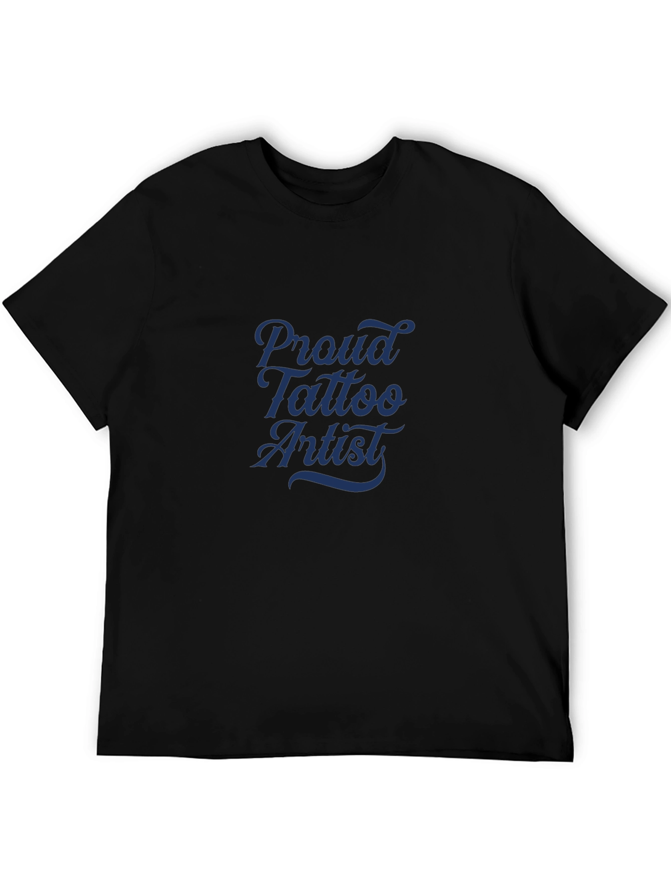 Proud Tattoo Artist Tee - Black Cotton Blend