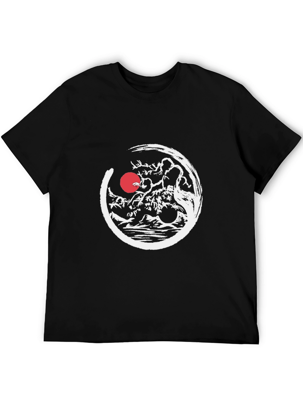 Zen Bonsai Tree T-Shirt - Japanese Art Style Tee
