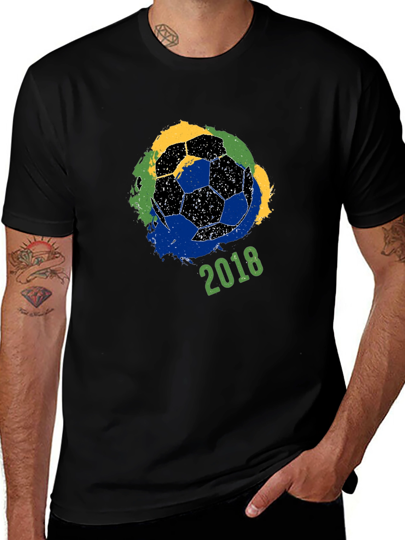 Soccer Ball 2018 T-Shirt - World Cup Brazil Colors