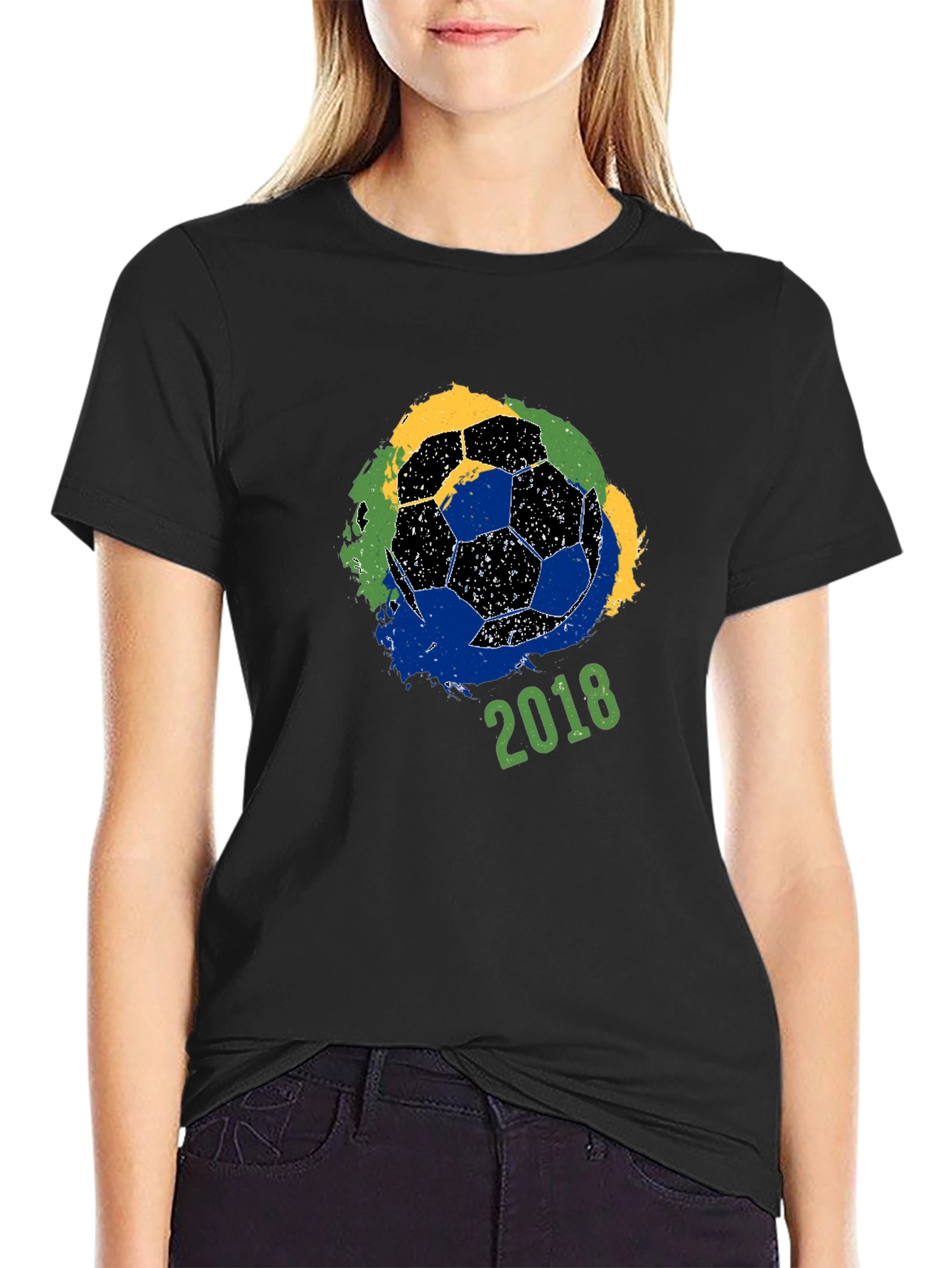 Soccer Ball 2018 T-Shirt - World Cup Brazil Colors