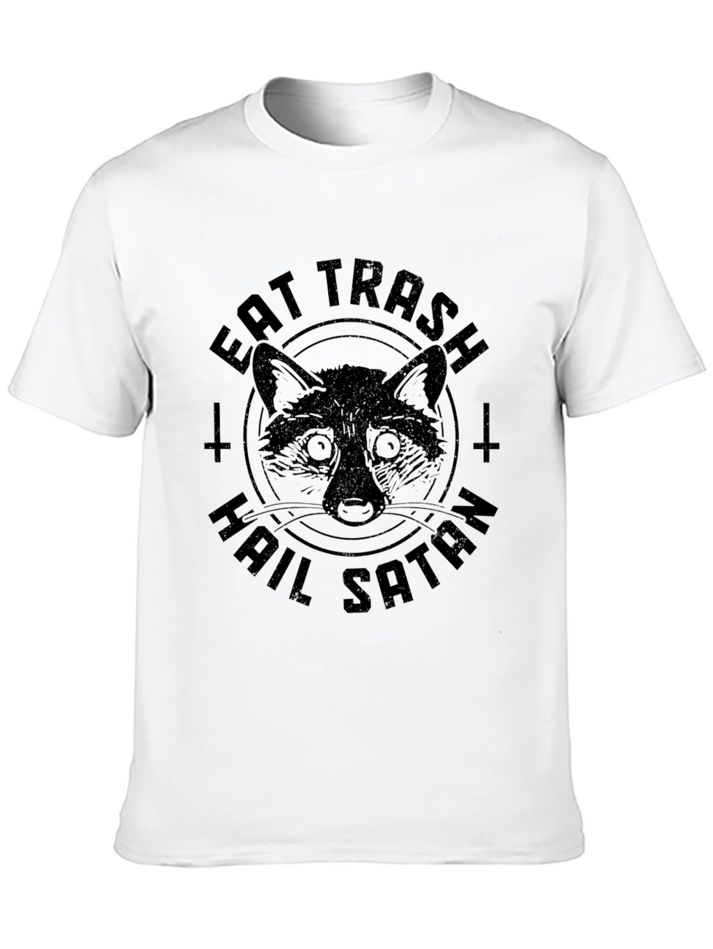 Eat Trash Hail Satan Raccoon T-Shirt