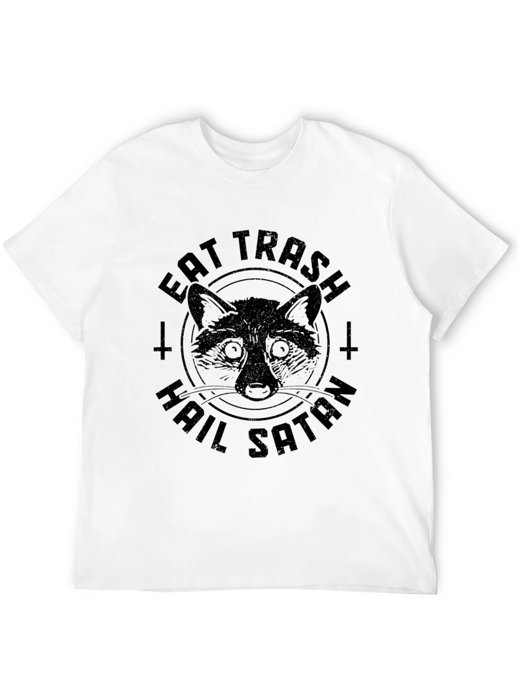 Eat Trash Hail Satan Raccoon T-Shirt
