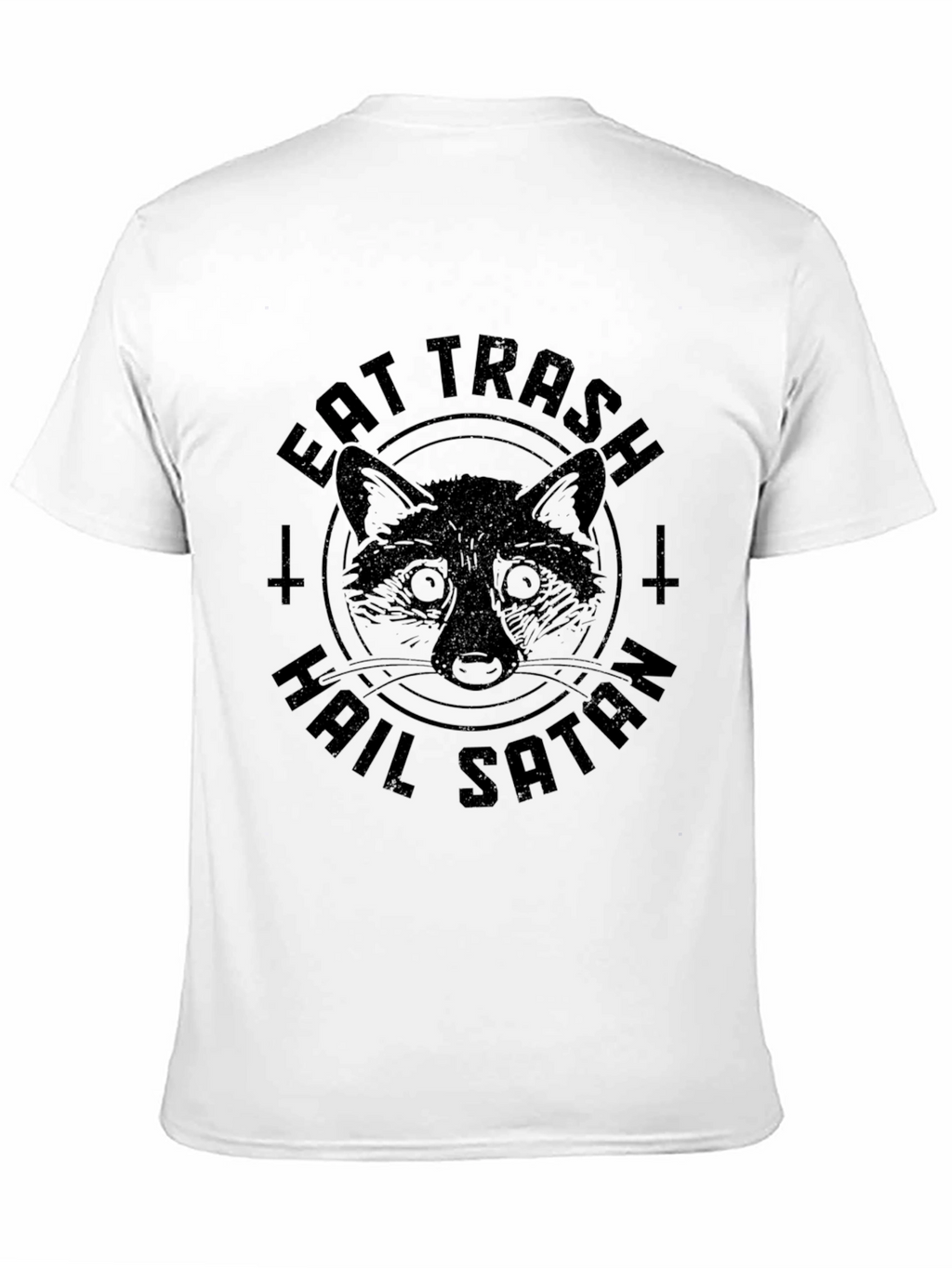 Eat Trash Hail Satan Raccoon T-Shirt
