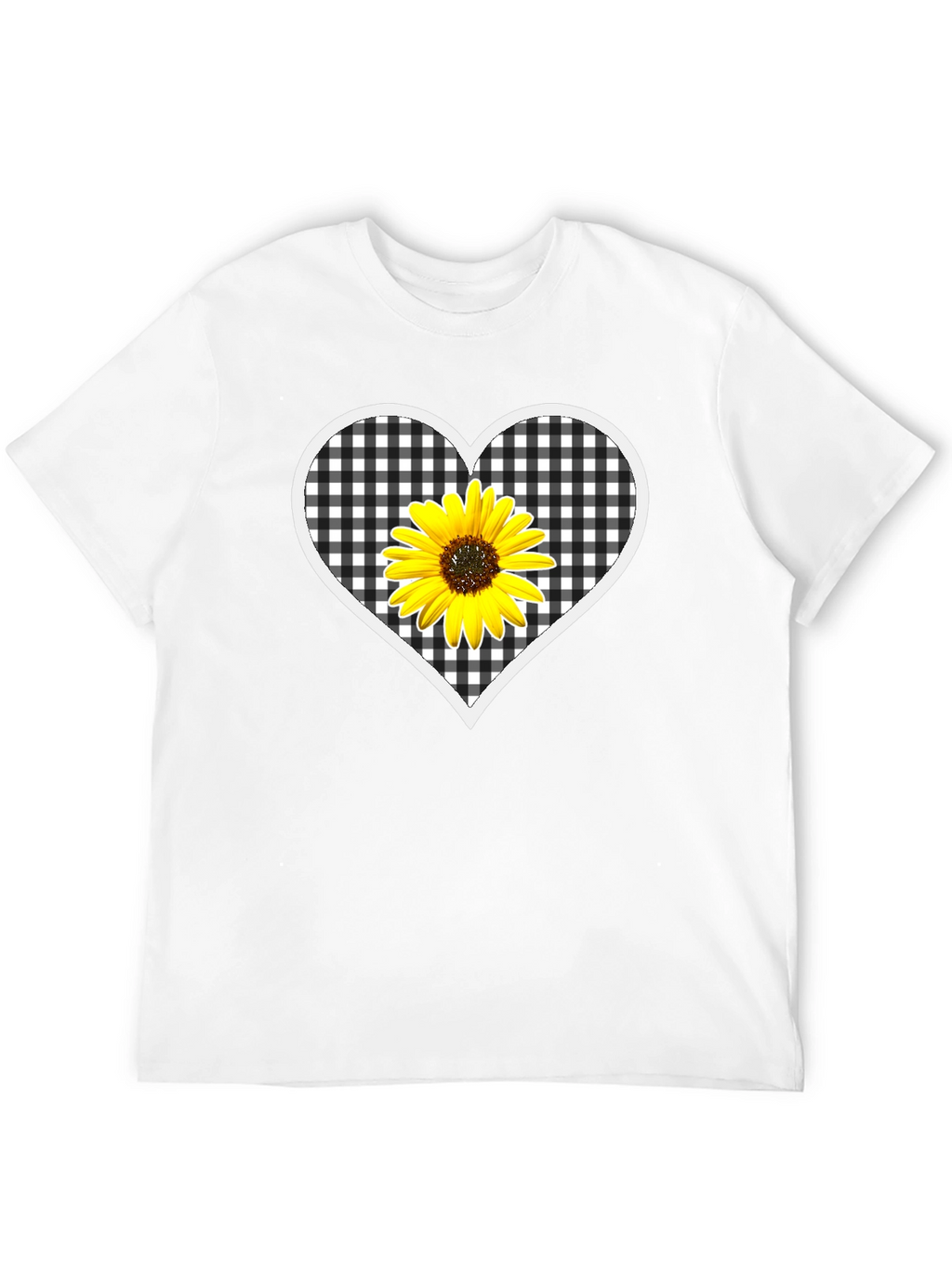 Sunflower Heart Graphic T-Shirt
