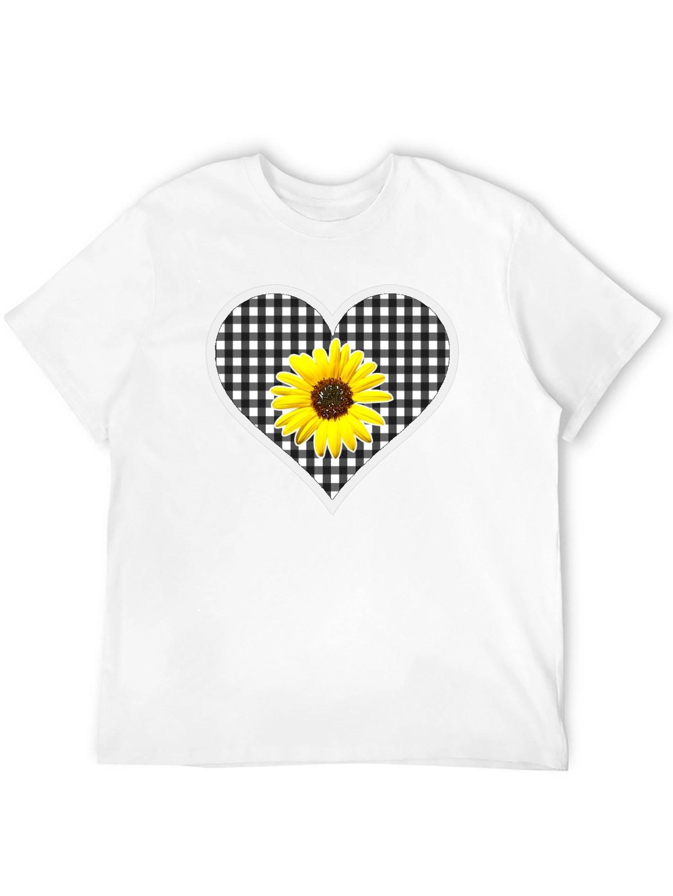 Sunflower Heart Graphic T-Shirt