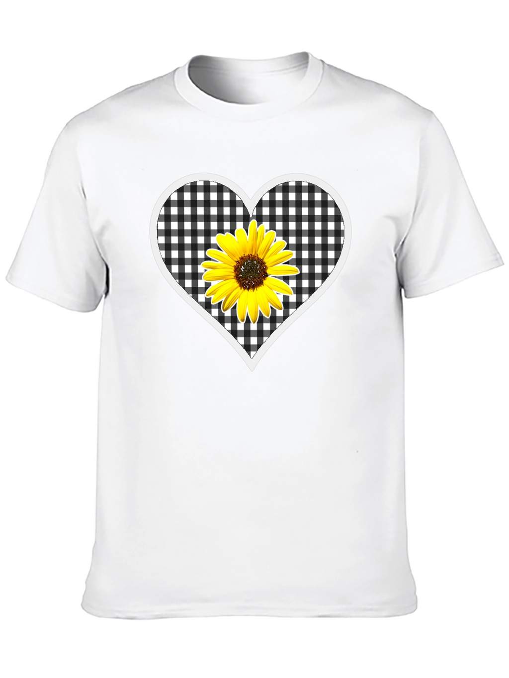 Sunflower Heart Graphic T-Shirt