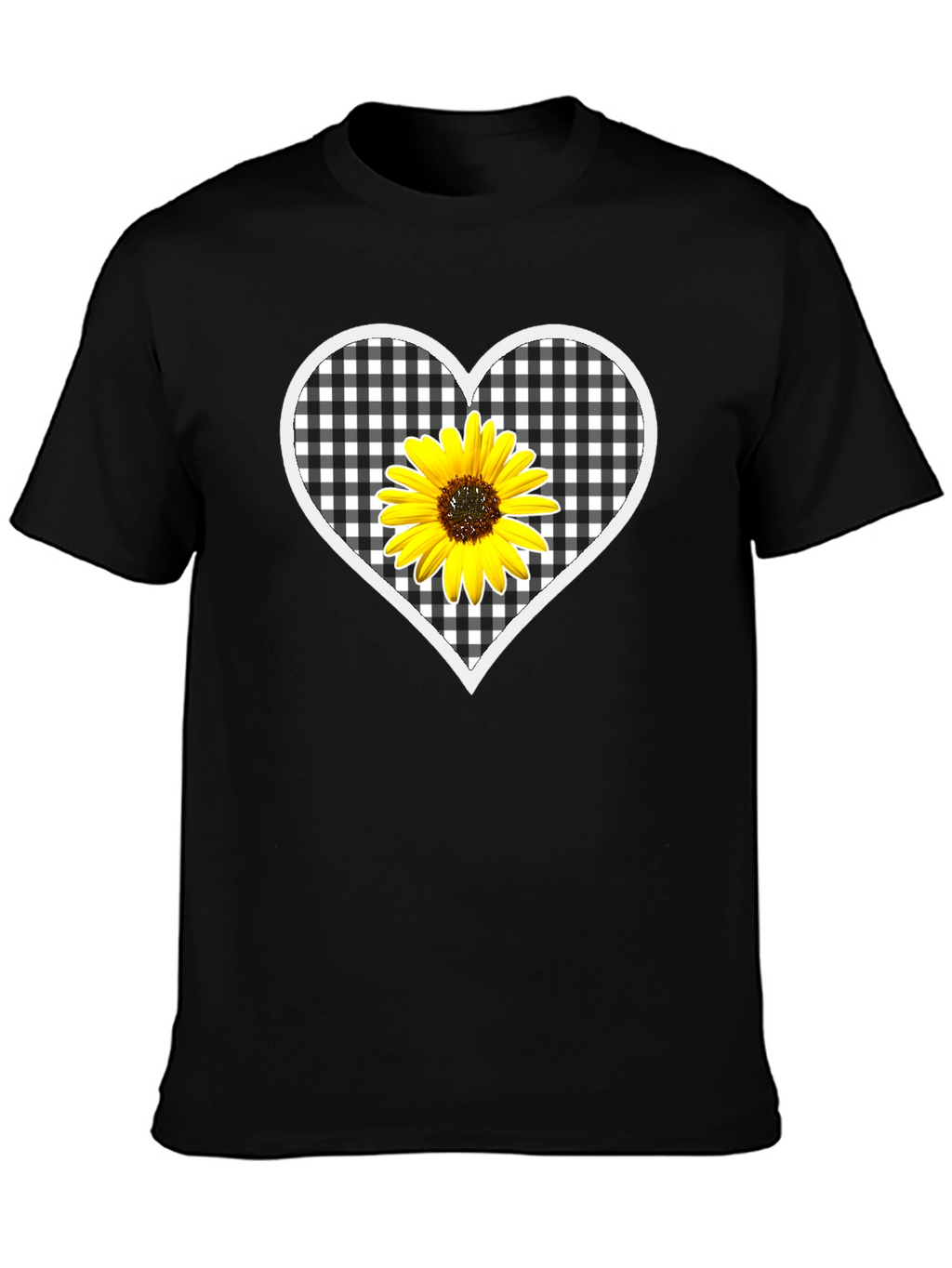 Sunflower Heart Graphic T-Shirt