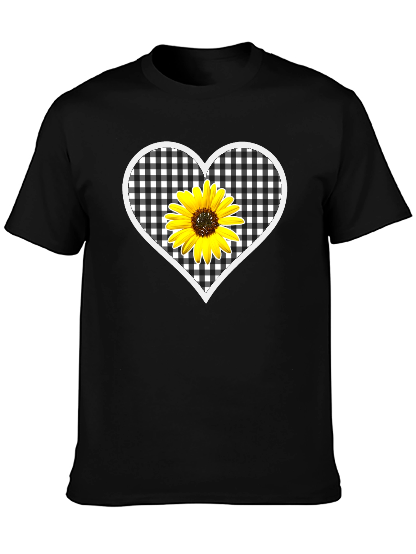 Sunflower Heart Graphic T-Shirt