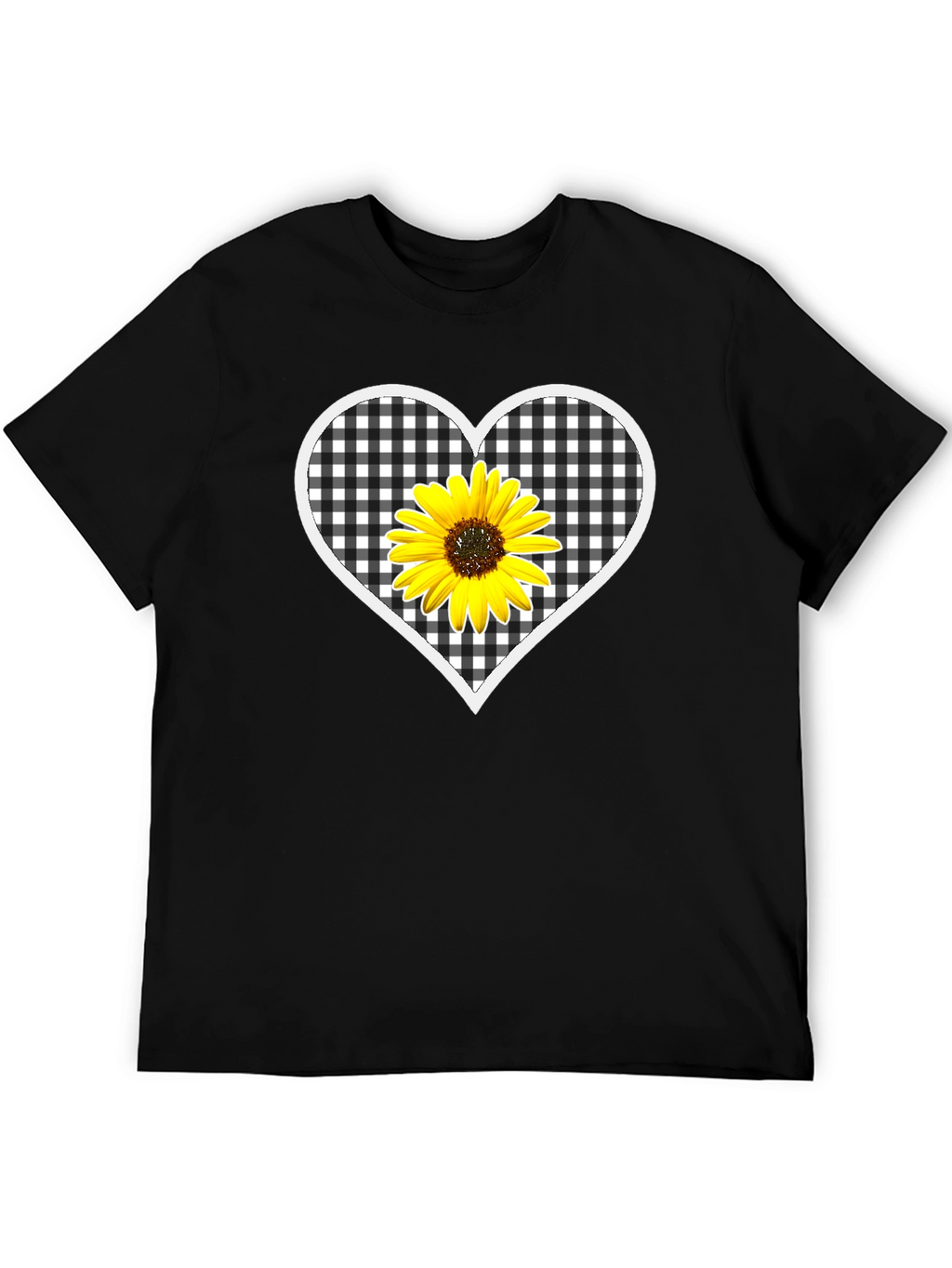 Sunflower Heart Graphic T-Shirt