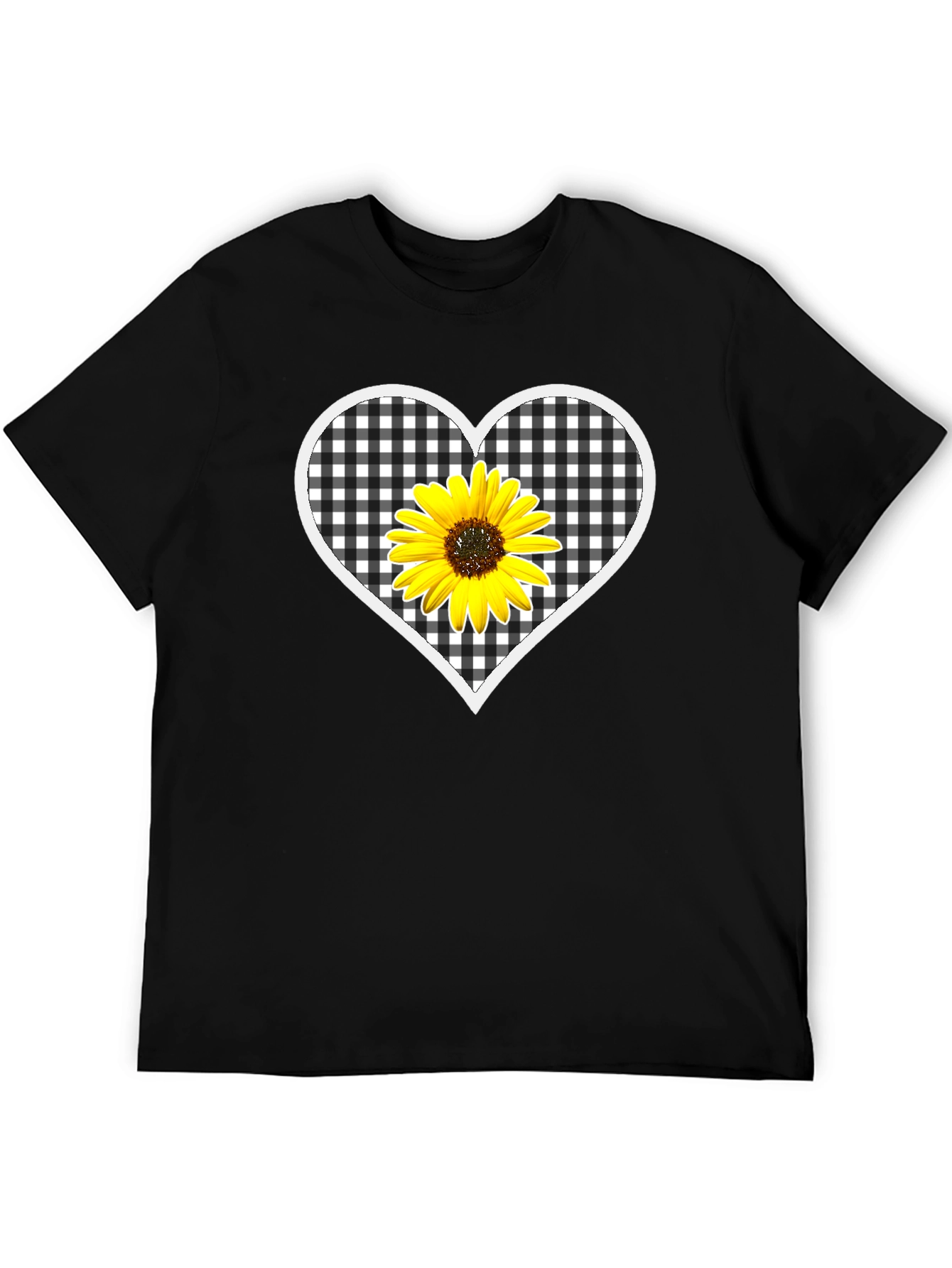 Sunflower Heart Graphic T-Shirt