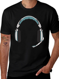 Gaming Headset Graphic Tee - Gamer Style Shirt
