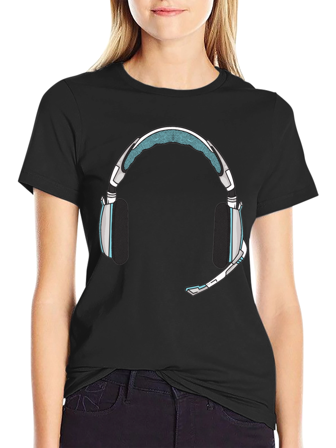 Gaming Headset Graphic Tee - Gamer Style Shirt