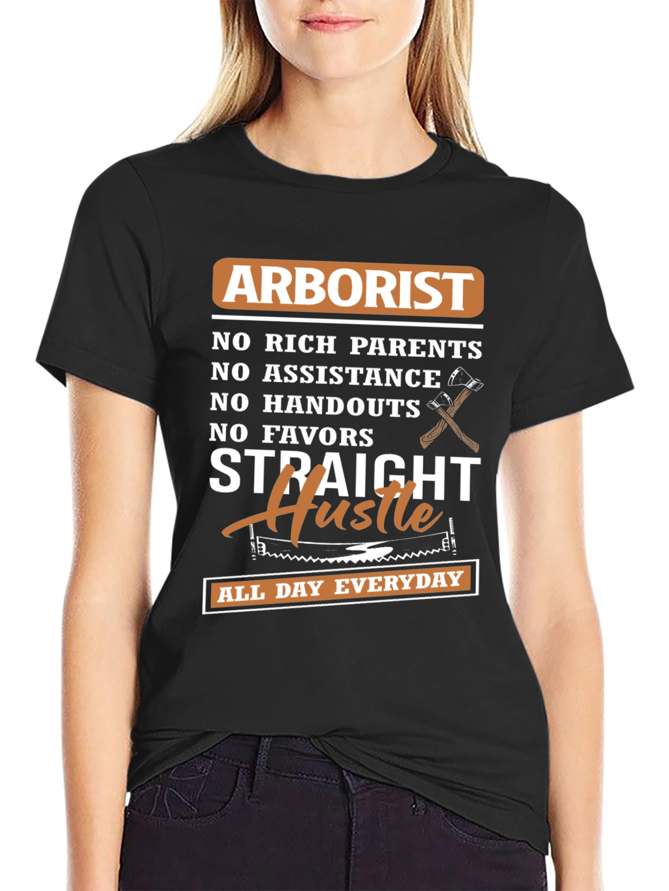 Arborist Straight Hustle Graphic Tee - All Day Everyday