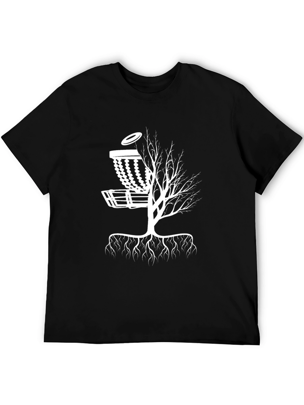 Disc Golf Tree Black T-Shirt