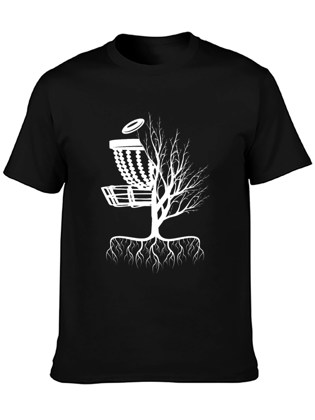 Disc Golf Tree Black T-Shirt