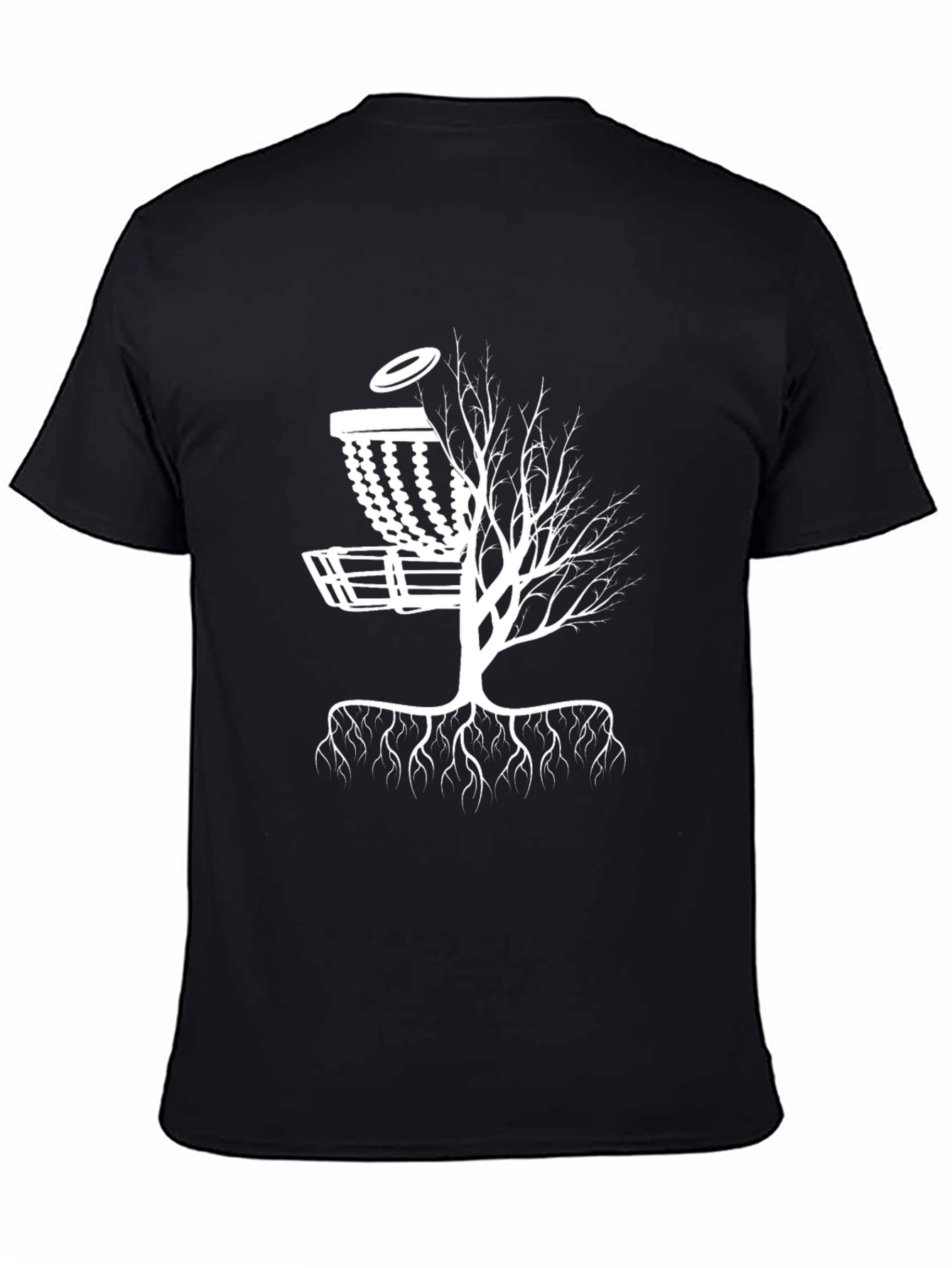 Disc Golf Tree Black T-Shirt