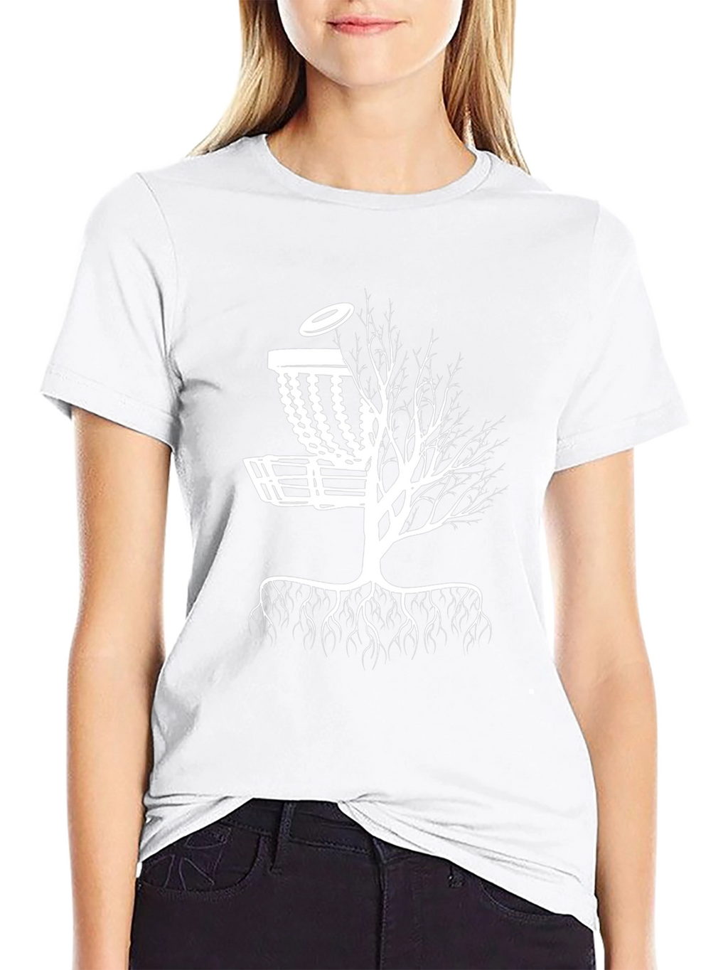 Disc Golf Tree Black T-Shirt