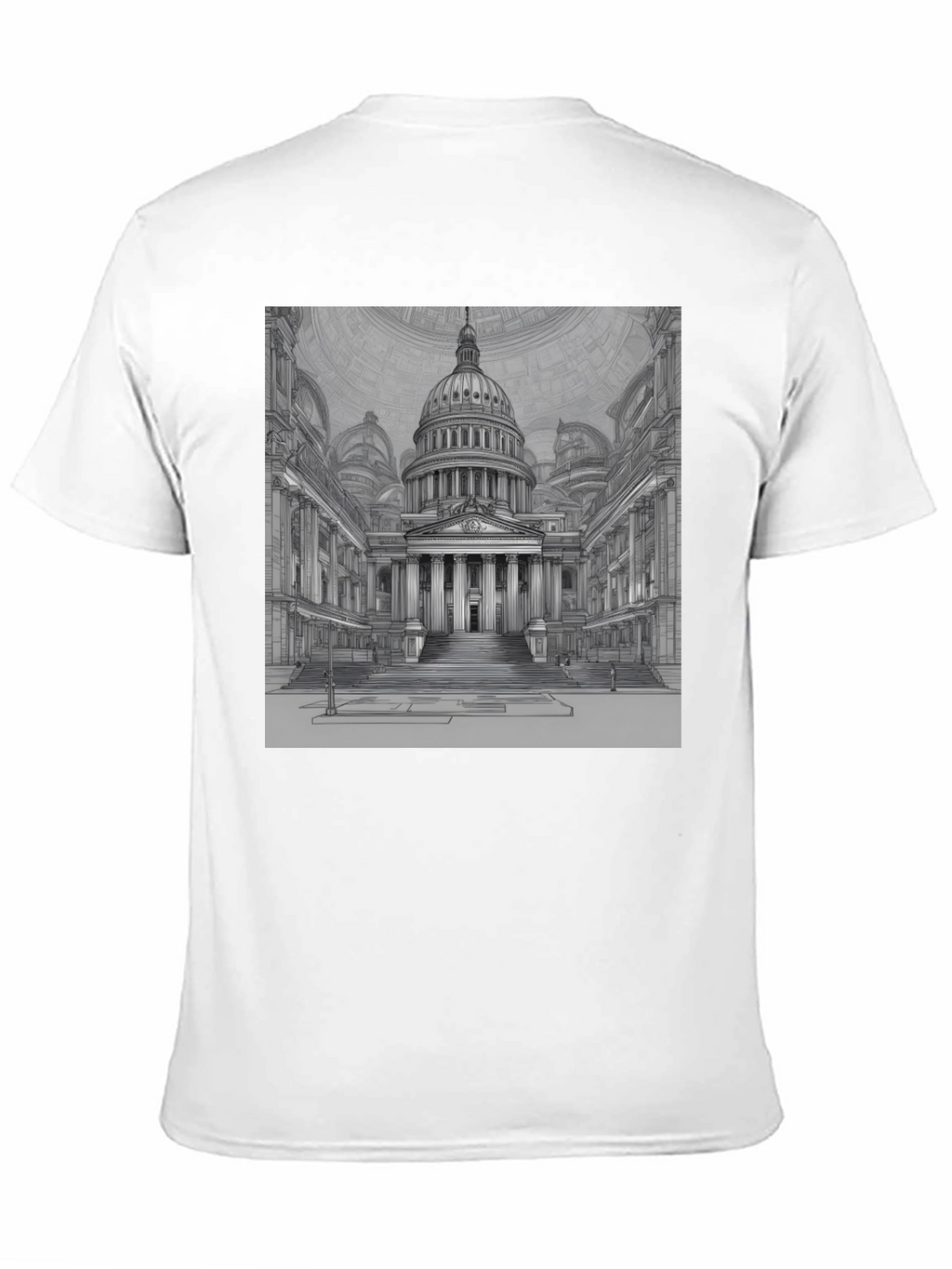 Capitol Building Graphic Tee - Classic Black