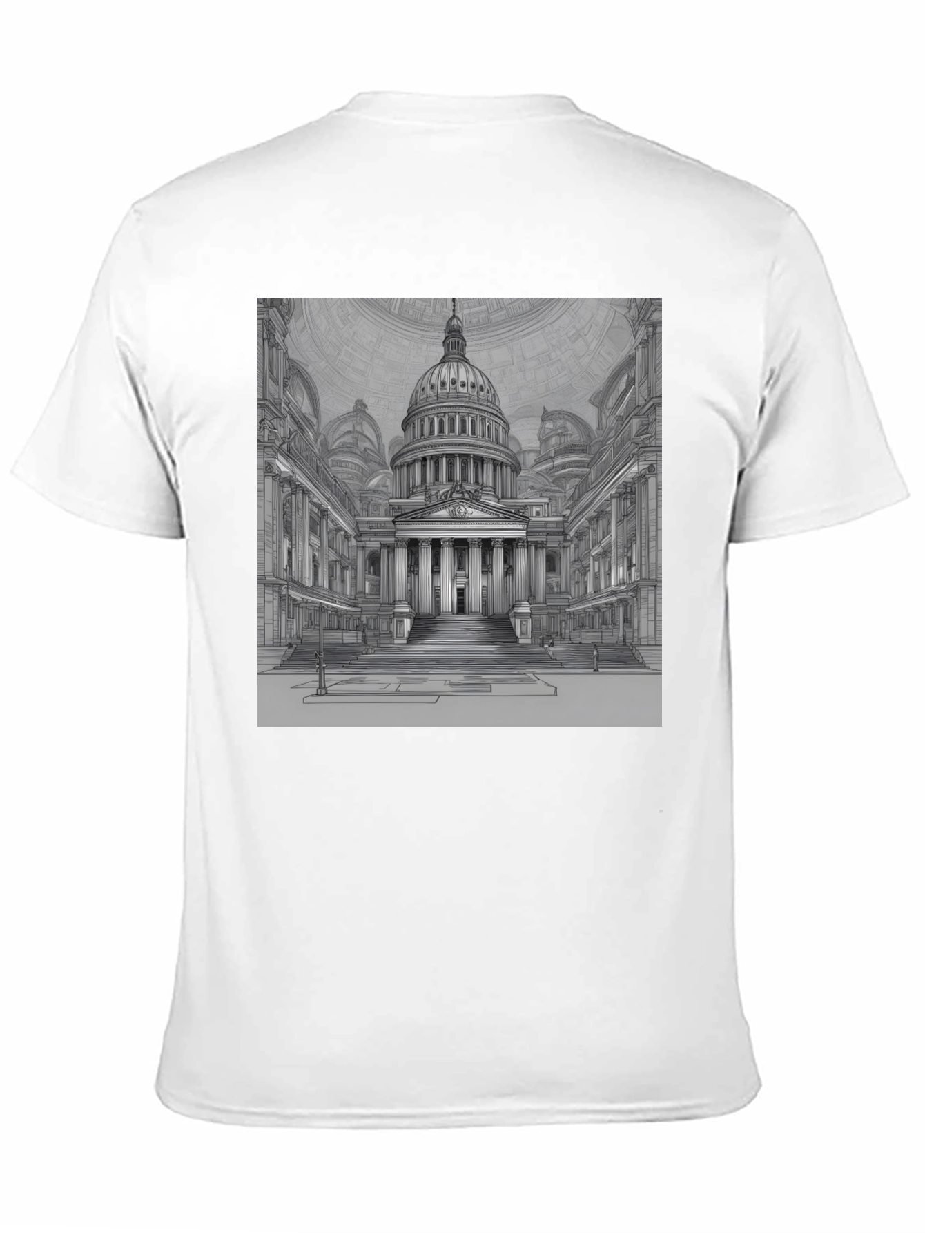 Capitol Building Graphic Tee - Classic Black