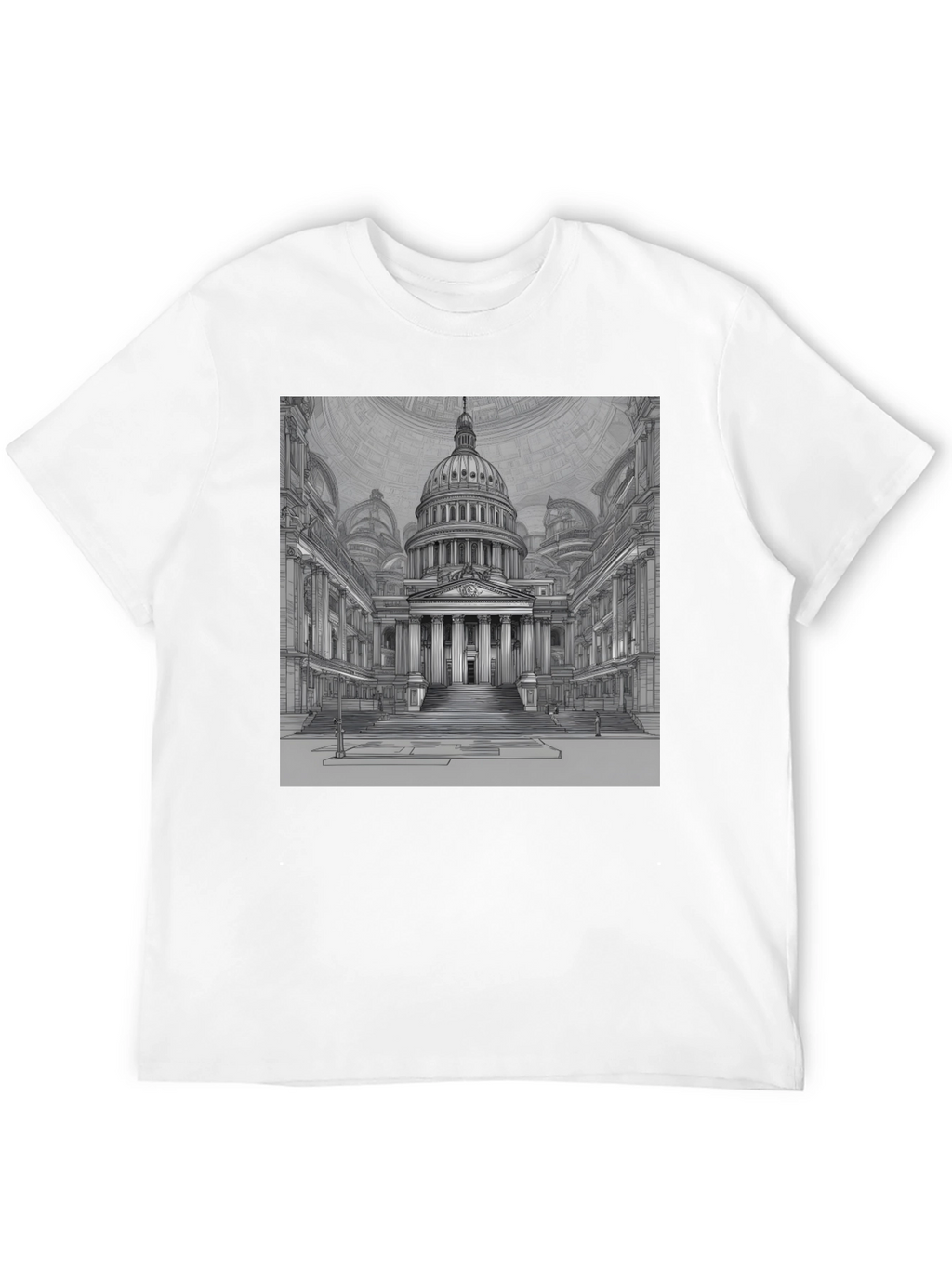Capitol Building Graphic Tee - Classic Black