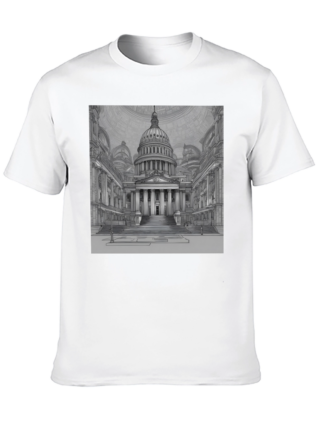 Capitol Building Graphic Tee - Classic Black