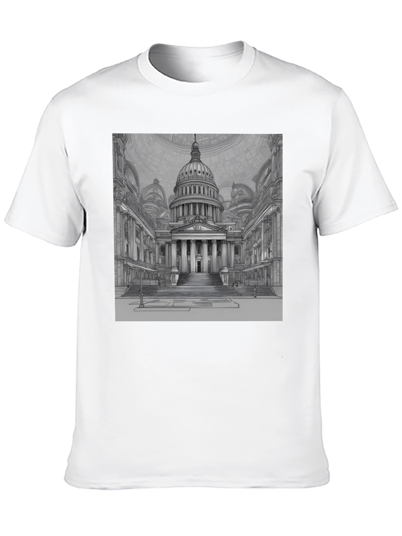 Capitol Building Graphic Tee - Classic Black