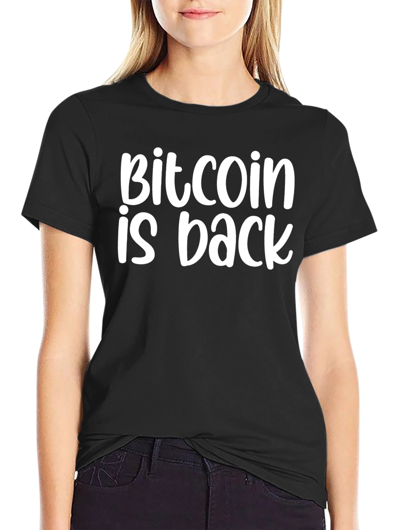 Bitcoin is Back Black T-Shirt