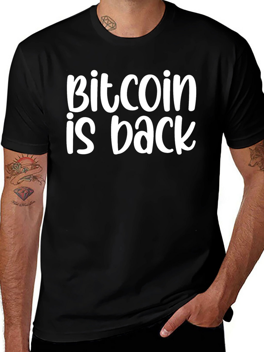 Bitcoin is Back Black T-Shirt