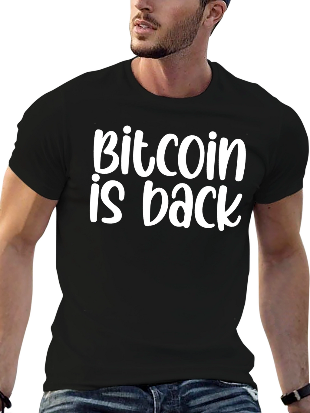 Bitcoin is Back Black T-Shirt