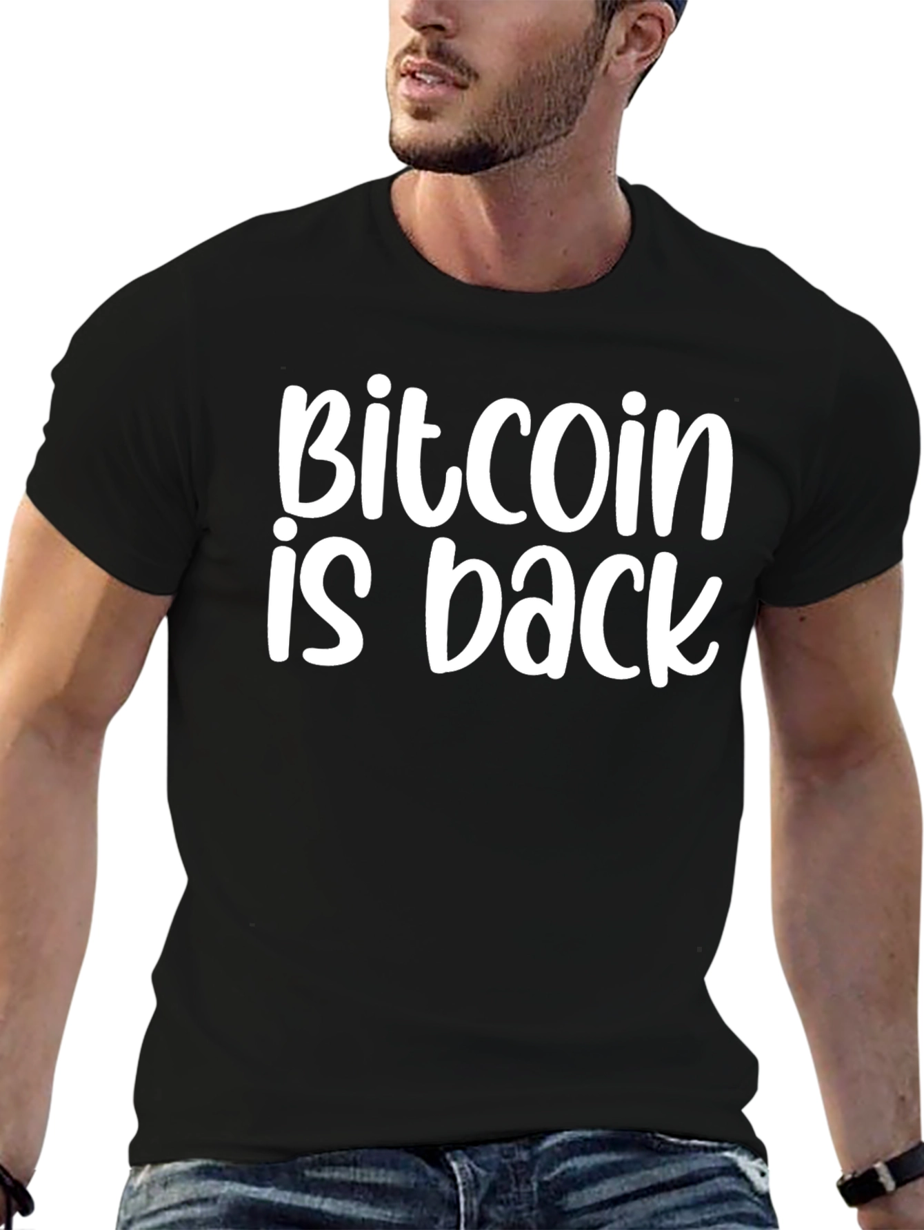 Bitcoin is Back Black T-Shirt