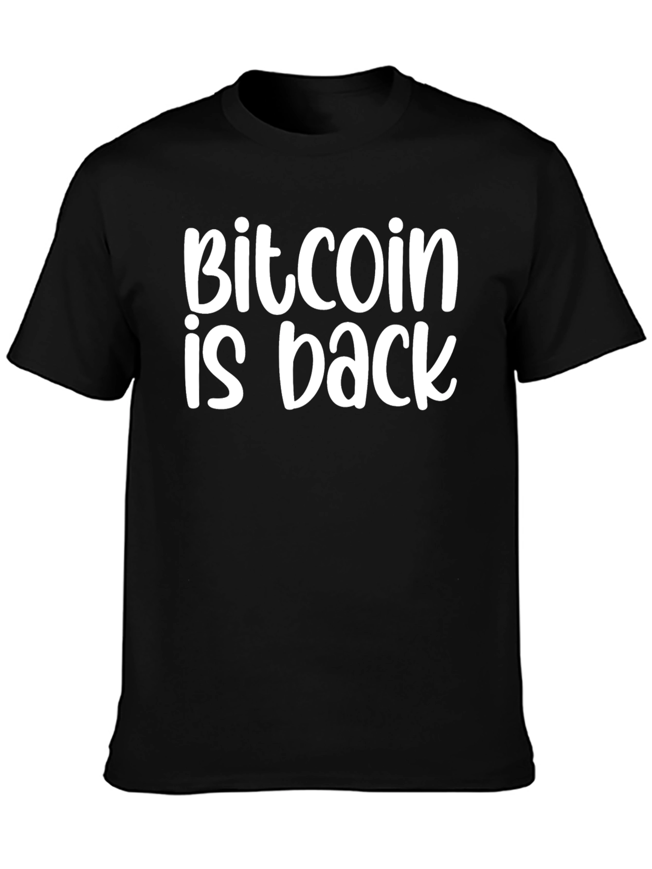 Bitcoin is Back Black T-Shirt