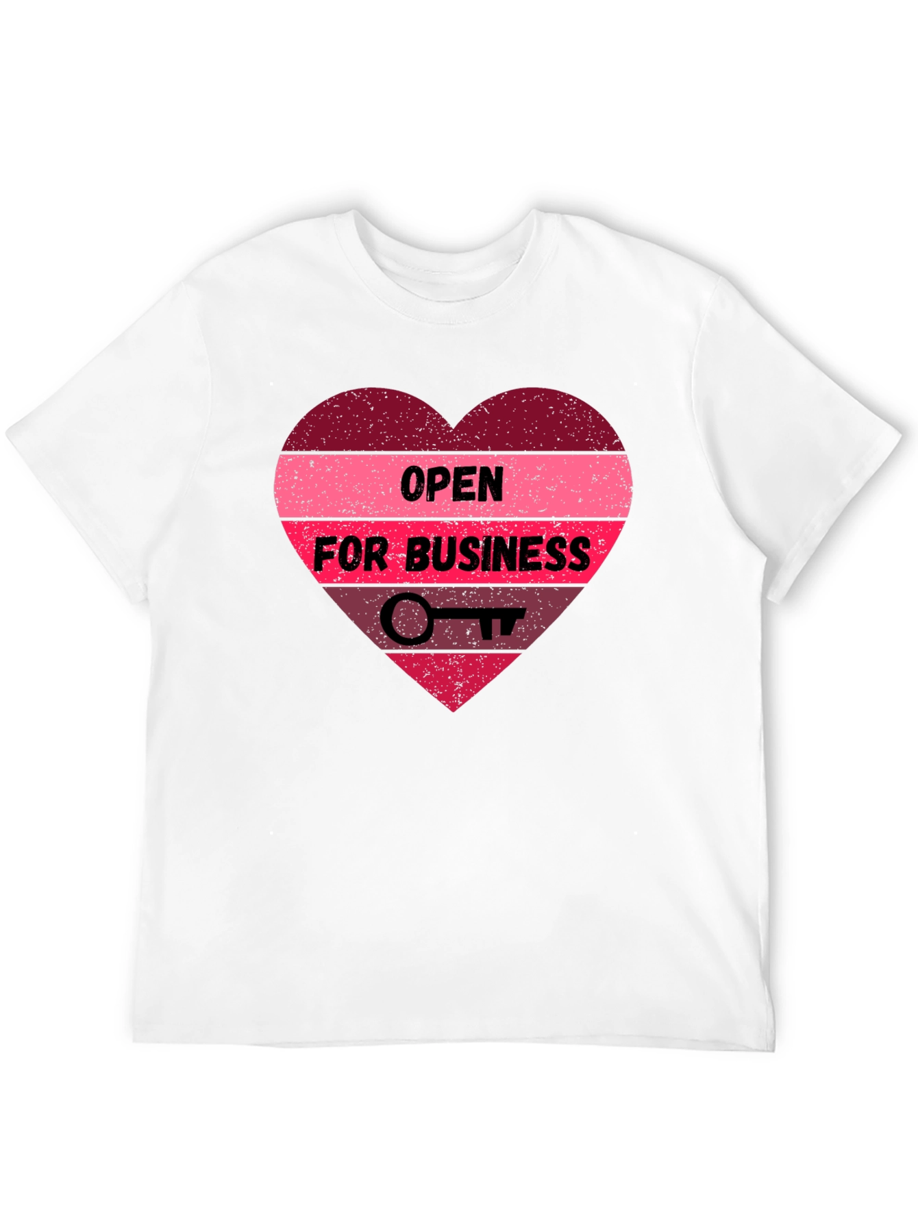Open for Business Heart Graphic Tee
