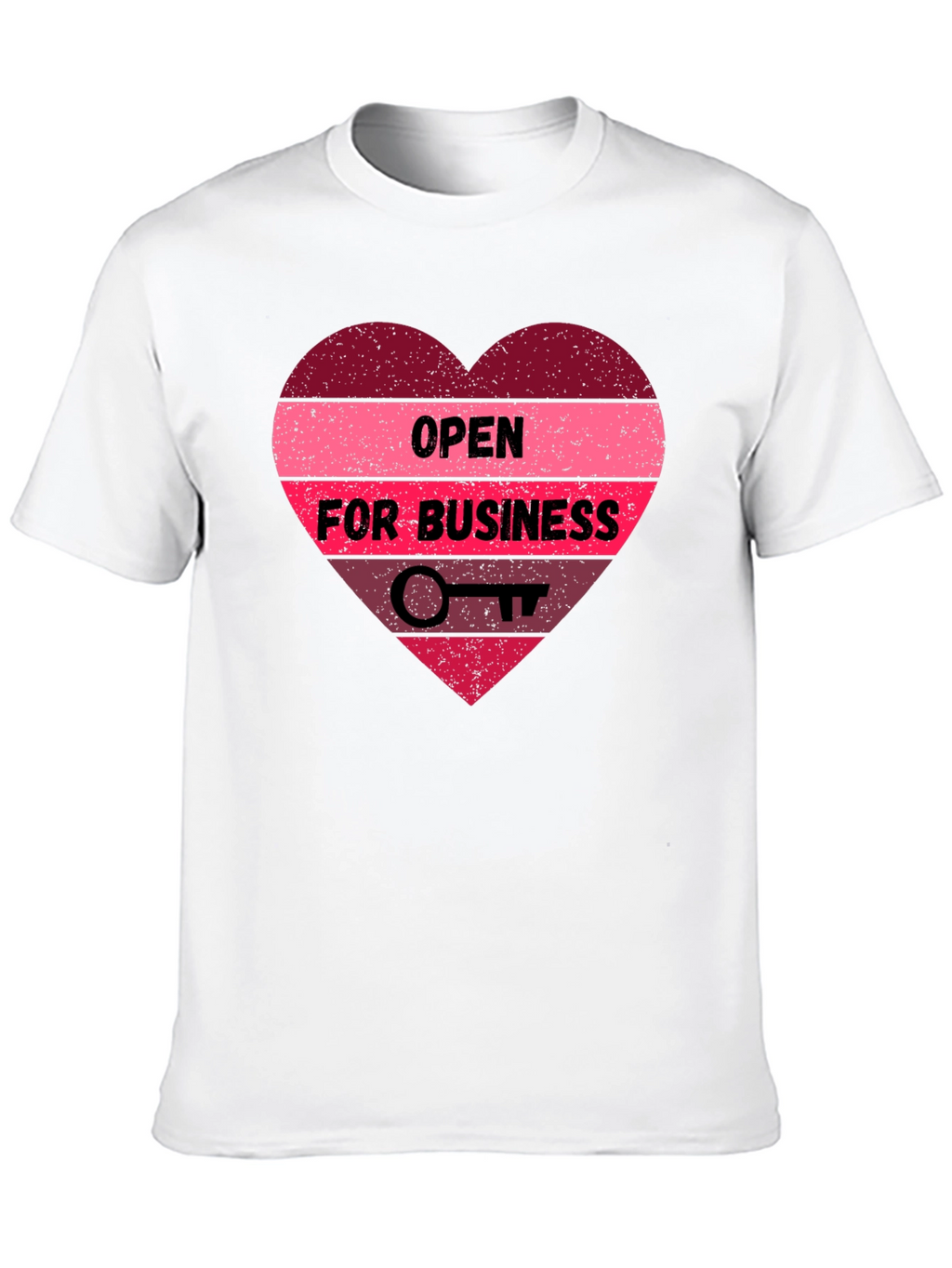 Open for Business Heart Graphic Tee
