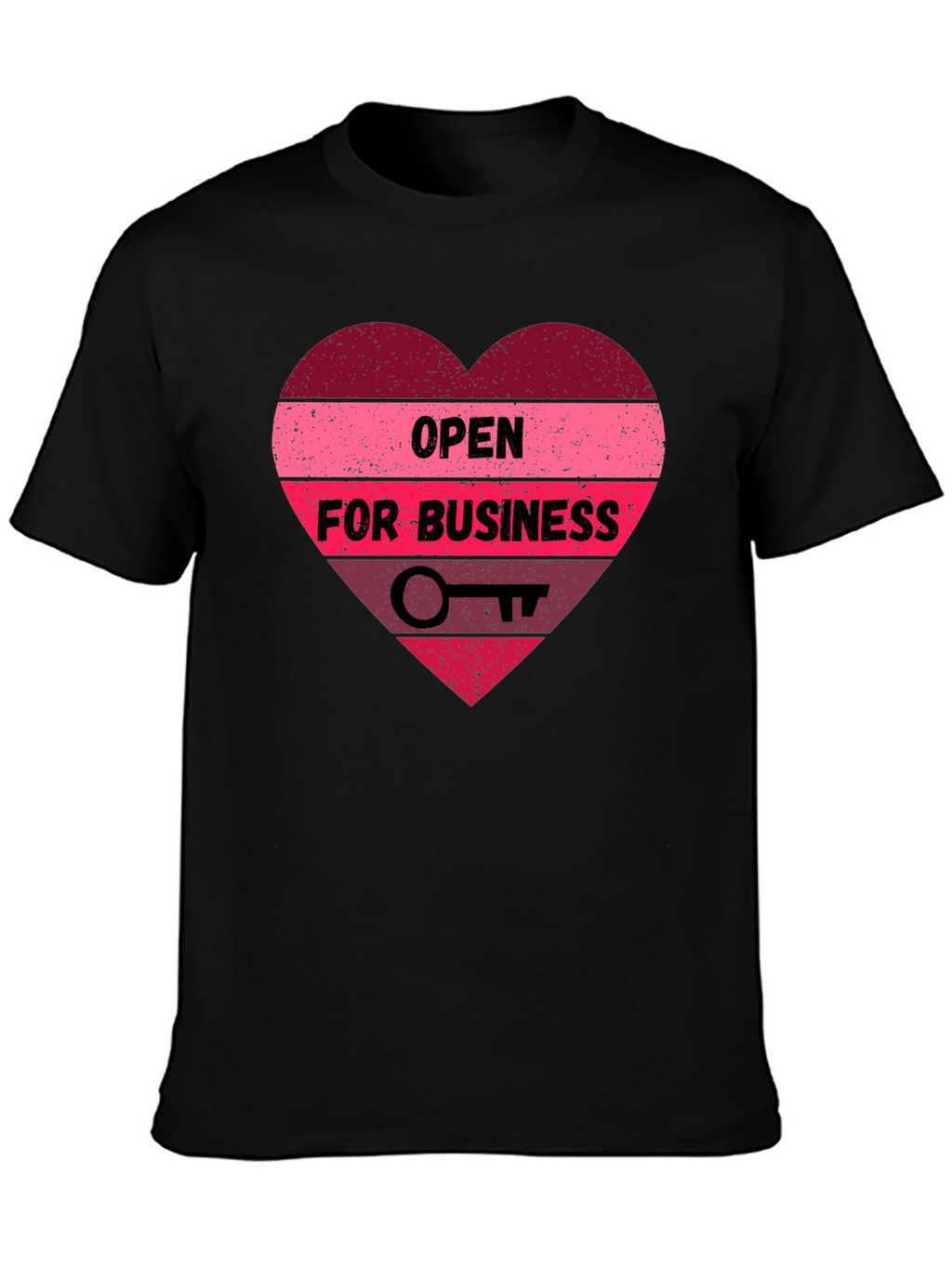 Open for Business Heart Graphic Tee