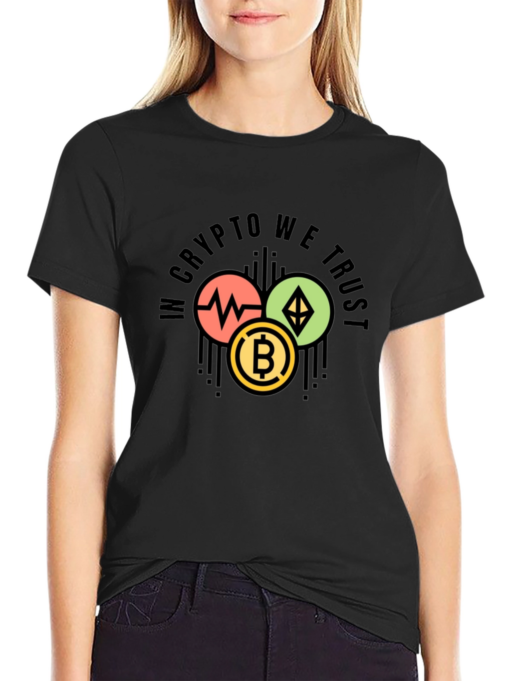 Crypto We Trust Graphic Tee - Black