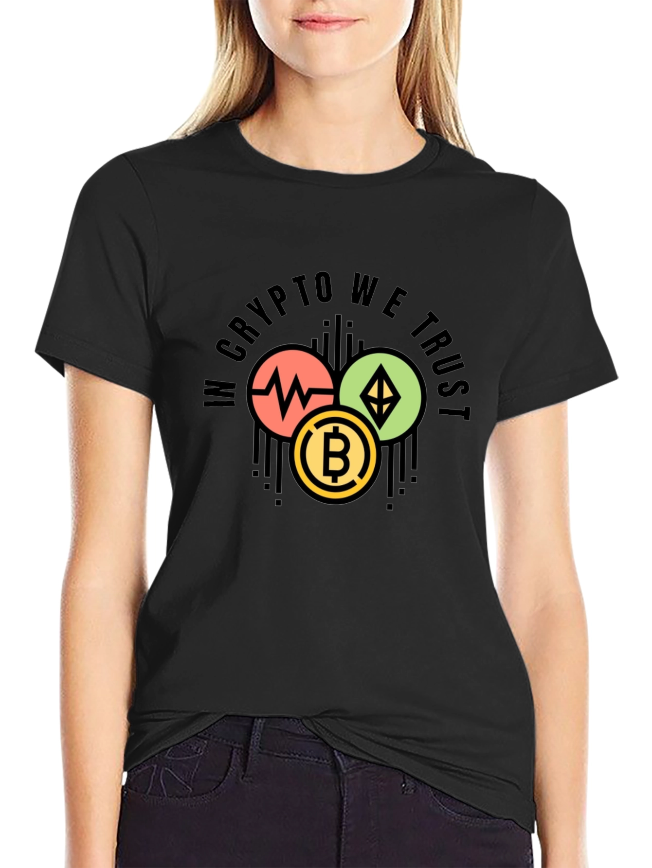 Crypto We Trust Graphic Tee - Black